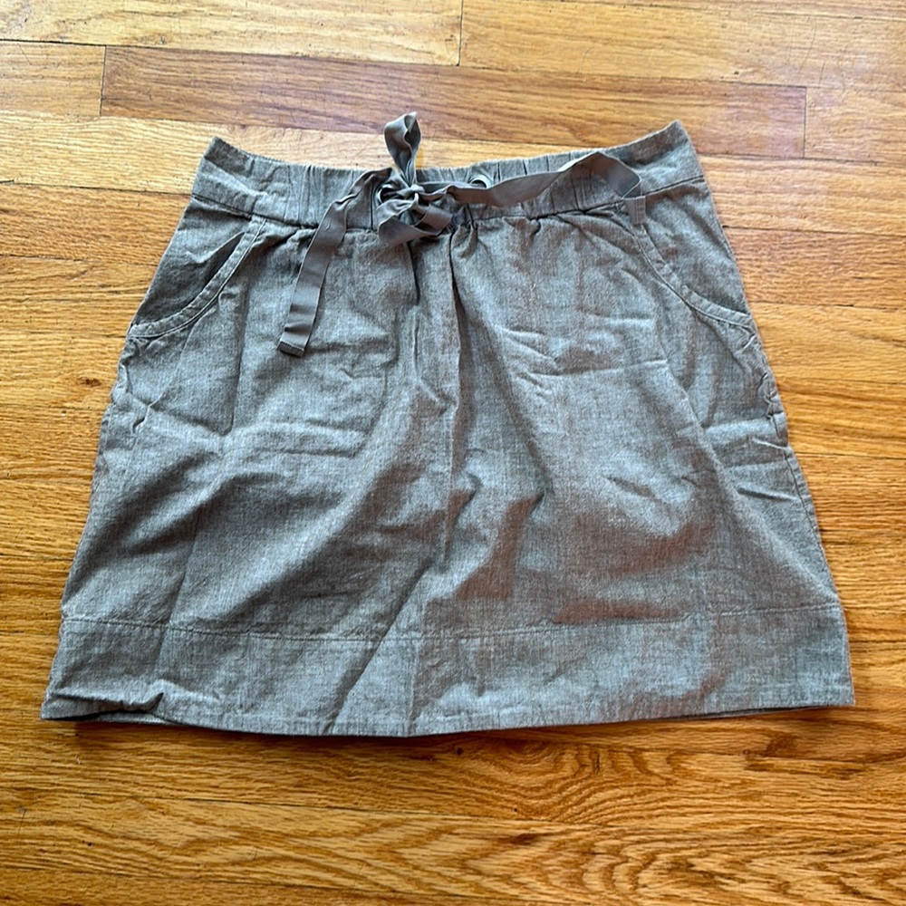Eileen Fisher Petite Drawstring Miniskirt